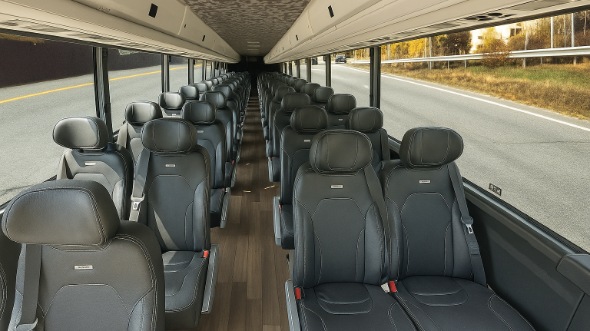 Interior of Charter Bus Company League City's 28 Passenger Minibus in League City
