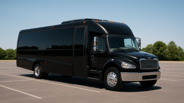 Exterior of Charter Bus Company Atascocita's 30 Passenger Party Bus in Atascocita