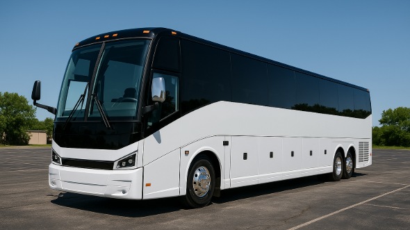Exterior of Charter Bus Company Atascocita's 50 Passenger Party Bus in Atascocita