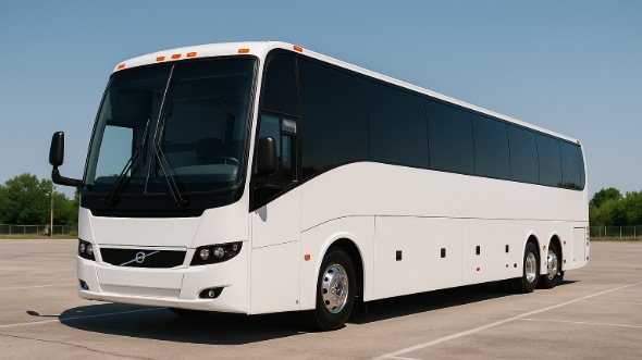 Exterior of Charter Bus Company League City's 54 Passenger Charter Bus in League City